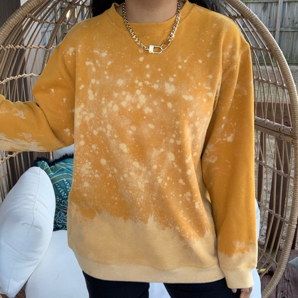 bleach splatter sweatshirt